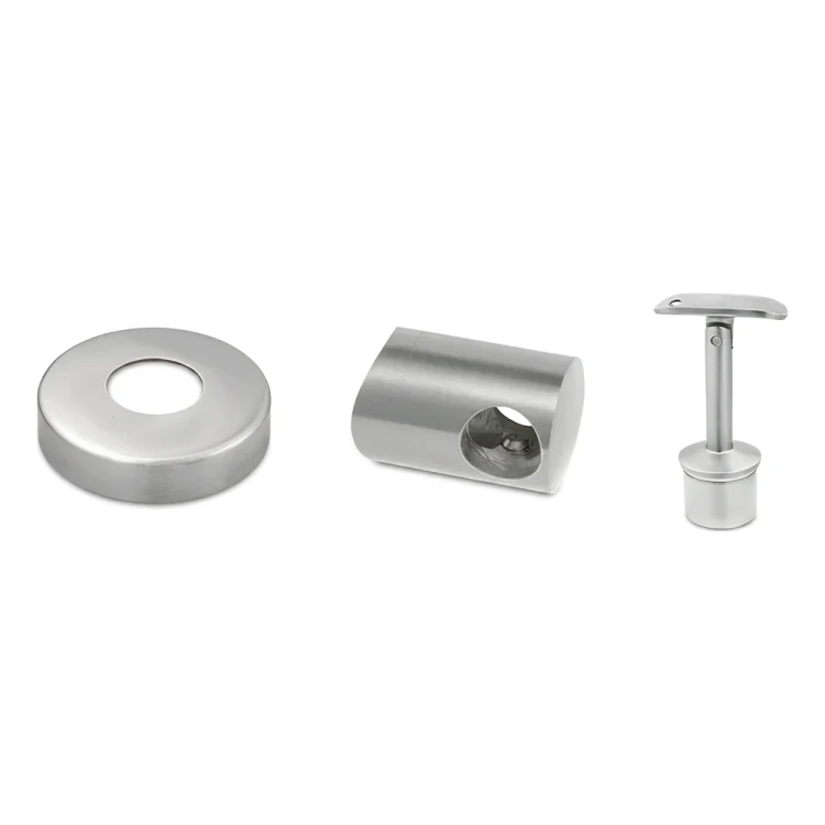 PSG Poteau de rampe intermédiaire traversant ø 42,4 mm AISI 304 – 4 supports, satiné 001-204 (3)