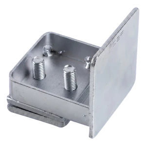 PSG terminaison de profil de rail de portail coulissant autoportant 60×60 mm – galvanisée