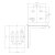 Support PSG pour fixation de butée de portail coulissant acier 150×120 mm 001-249 (2)