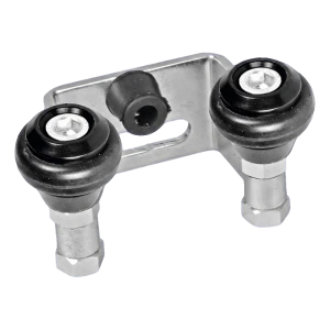 PSG support supérieur de portail coulissant avec roulettes caoutchoutées – entraxe 80 mm