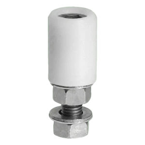 Roulette de guidage PSG pour portail FI 40 mm blanche avec tige M16