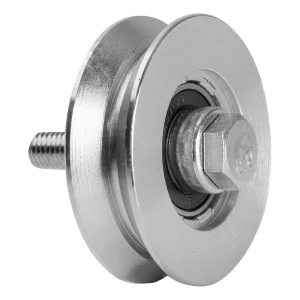 PSG galet roulant de portail type V Ø 88 mm galvanisé – capacité 250 kg