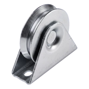 PSG galet de guidage portail V Ø 88 mm avec support – pour portail coulissant sur rail