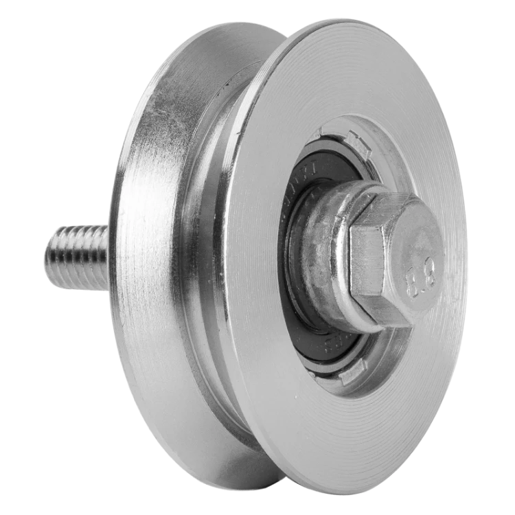 PSG Galet de roulement V Ø 70×20 mm en acier galvanisé pour portail coulissant sur rail 001-295 (1)