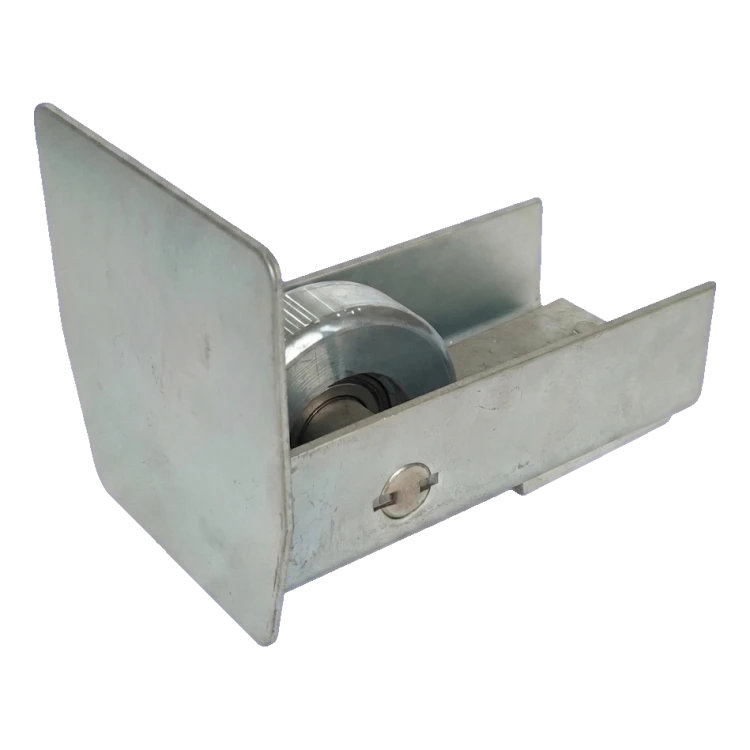 Galet de guidage PSG 140 mm avec butée pour portail coulissant autoportant 001-299 (1)