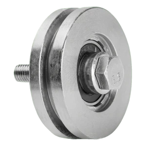 PSG Roulette de portail coulissant type T Ø 88 mm avec gorge pour rail en té