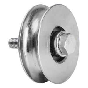 PSG galet de portail type 'O' diamètre 70 mm pour rail rond – galvanisé