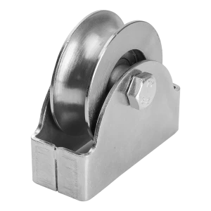 Galet de portail coulissant PSG type "O" ø 88 mm pour rail rond 3/4" – galvanisé