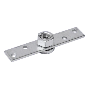 PSG plaque de montage acier 38 pour chariot de portail coulissant 150×25 mm