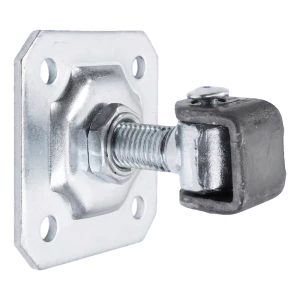 PSG charnière réglable pour portails battants M20 avec plaque 100×100×4 mm