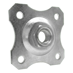 Plaque décorative 100x100 mm pour charnière réglable M20 – galvanisée