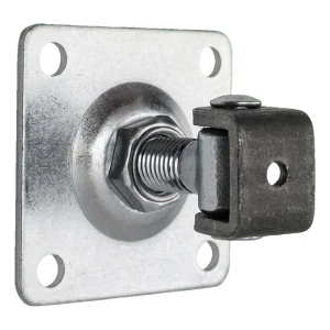 Gond de portail réglable PSG M18 avec platine 80×80 mm galvanisé