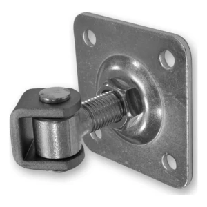 PSG charnière de portail réglable M16 avec plaque 75×75×4 mm acier