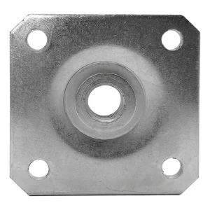 PSG Plaque de montage 80×80×3 mm pour charnière réglable M16 – galvanisée