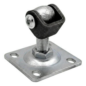 PSG charnière réglable de portail avec écusson M16 galvanisée 75×75 mm