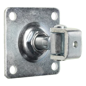 PSC charnière de portail réglable avec écusson M20 galvanisée 100×100×4 mm