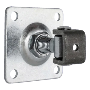 Charnière réglable de portail PSG M16 avec plaque 100×100×4 mm galvanisée