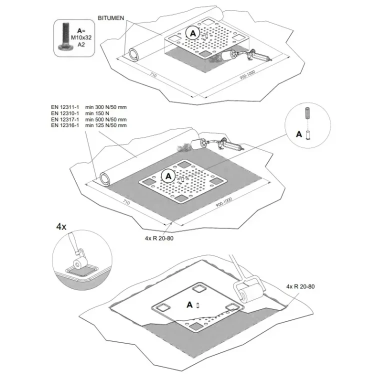 Support "Z" CWL toit plat 17x7x5cm PV-27-01 (6)