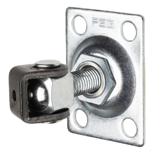 PSG charnière réglable de portail M14 avec plaque rectangulaire 75×55 mm