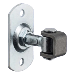Charnière de portail réglable M16 avec plaque rectangulaire 100×55×4 mm