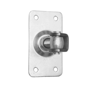 Charnière de portail réglable avec plaque rectangulaire M20 160×85 mm galvanisée