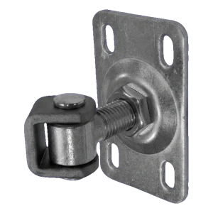 Charnière réglable de portail M20 en acier avec base 120×75 mm