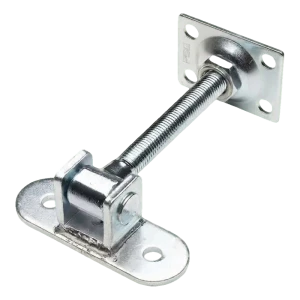 Charnière de portail réglable PSG M16 avec plaque 115×40 mm et support 75×55×3 mm