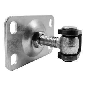 Charnière réglable PSG à visser M12 avec plaque de fixation 54×85 mm galvanisée