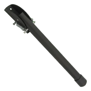 Béquille de blocage pour porte en acier noir 320 mm – support à ressort pour portes et portails