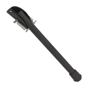 Butée de porte à ressort en acier 265 mm noire