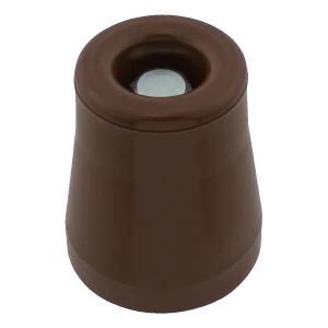 Butoir de porte en caoutchouc grand marron Ø49 mm – montage vissé