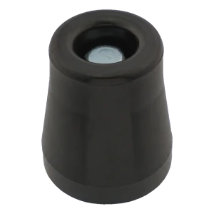 Butoir de porte en caoutchouc noir à visser ø49 mm – grand