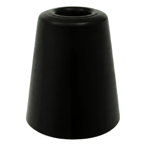Butoir de sol en caoutchouc pour porte 70 mm noir – grand, sans cheville