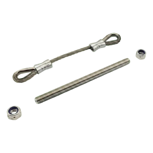 Câble de sécurité PSG en acier inoxydable pour portail battant 200 mm