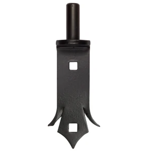 Gond décoratif pour charnière à sangle Ø 14 mm pour portails battants – à visser