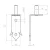 Gond décoratif pour charnière à sangle Ø 14 mm pour portails battants – à visser 001-510 (2)