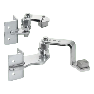 Comunello kit de gonds de portail à souder sur poteau 50×50 mm – droit, pour terrains en pente ascendante