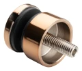 Fixation ponctuelle pour verre 6-12 mm fi 30/13/M8x40 AISI 304 système plat cuivré 000-481 (2)