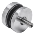 Fixation ponctuelle pour verre 8-17,52 mm fi 50/8/M8x45 AISI 304 système plat satiné 000-477 (2)
