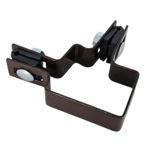 Collier pour panneaux de clôture d'angle 60x40 bronze