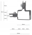 Collier d'angle pour panneaux de clôture 40x60 mm vert GPV-700-08 (3)