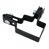 Collier d'angle pour panneaux de clôture 60x40 noir