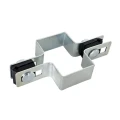 Collier intermédiaire pour panneaux de clôture 40x60 mm galvanisé GPV-700-04 (1)