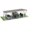 Carport Photovoltaïque VICA pour 3 véhicule Abri Solaire 2+1 modules GPV-105-09 (1)