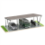 Carport Photovoltaïque VICA pour 3 véhicule Abri Solaire 2+1 modules GPV-105-09 (1)