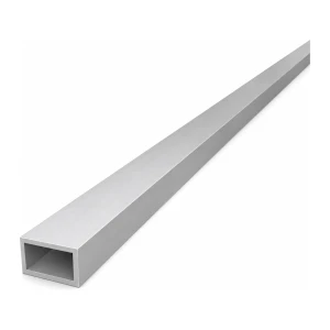 Tube aluminium rectangulaire 15×25×2 mm – profilé creux EN AW-6060, L=2000 mm