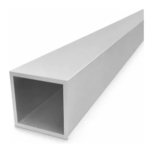 Tube aluminium carré 60×60×4 mm profil fermé L=2000 mm