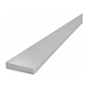 Plat aluminium 50×10 mm EN AW-6060, longueur 2000 mm