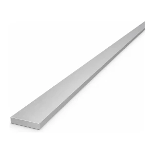 Plat aluminium 25×5 mm EN AW-6060 T64, longueur 2000 mm