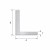 Cornière aluminium inégale 80×40×2 mm – profil L, longueur 2000 mm 001-712 (2)